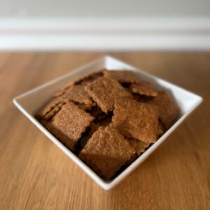 Whole Grain Sourdough Cheese Crackers