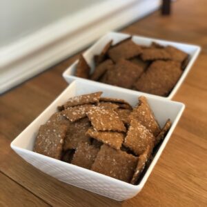 Whole Grain Sourdough Spelt Crackers